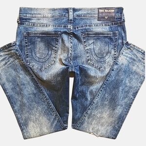 💥True Religion Rocco Relaxed Skinny Jeans. Men's Size: Waist 38x34 Inseam.